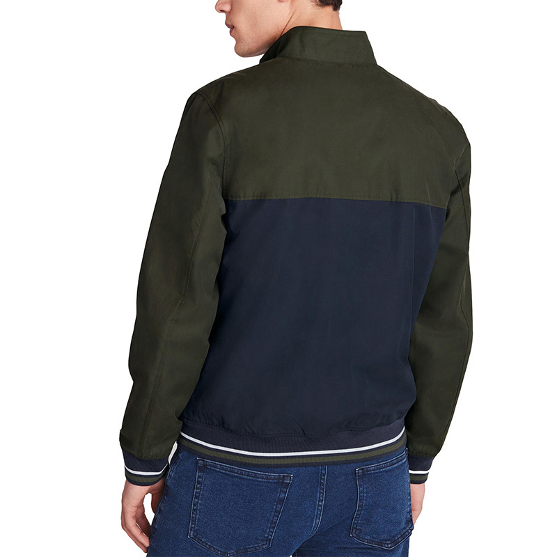 Varsity colourblock jacket mens