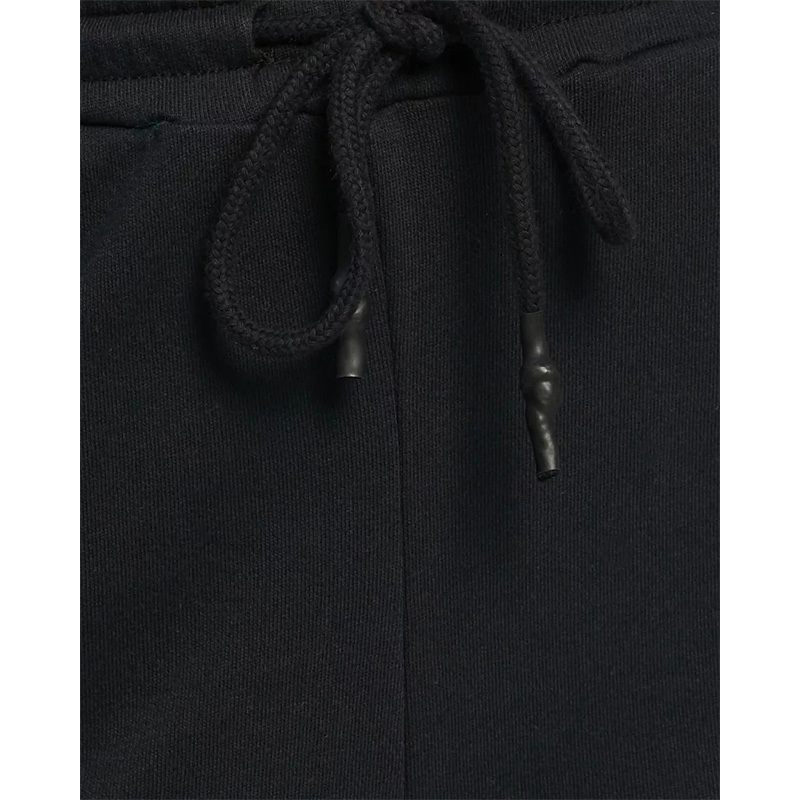 High waist basic cotton black Jogger pants for women