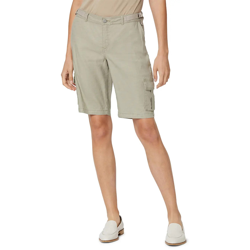 Women's cotton cargo bermuda shorts