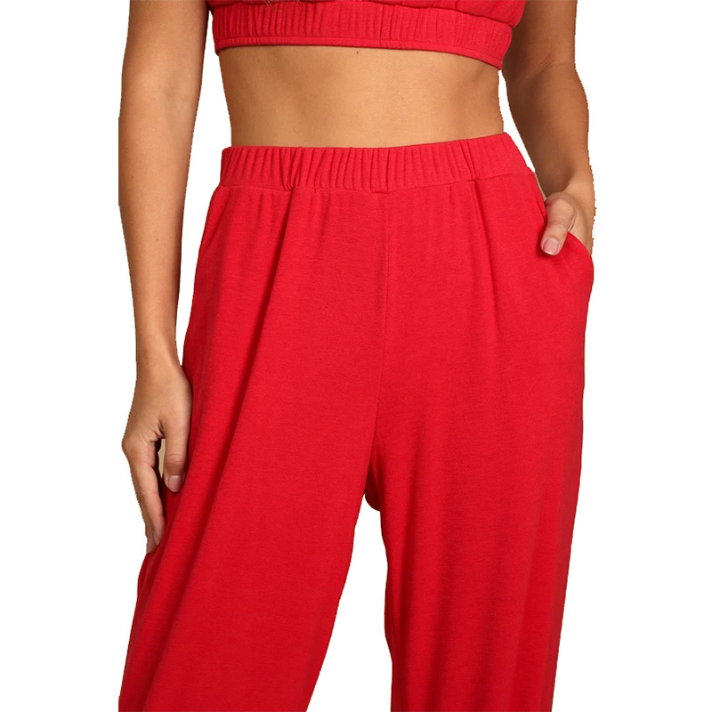 Womens crop top and joggers set