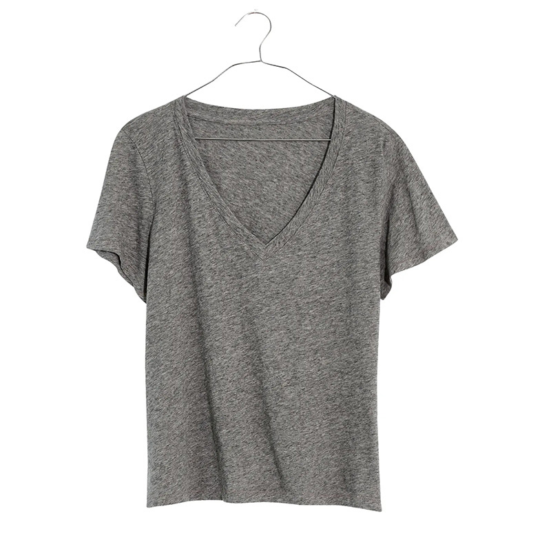 Lightweight cotton v-neck T Shirt women's