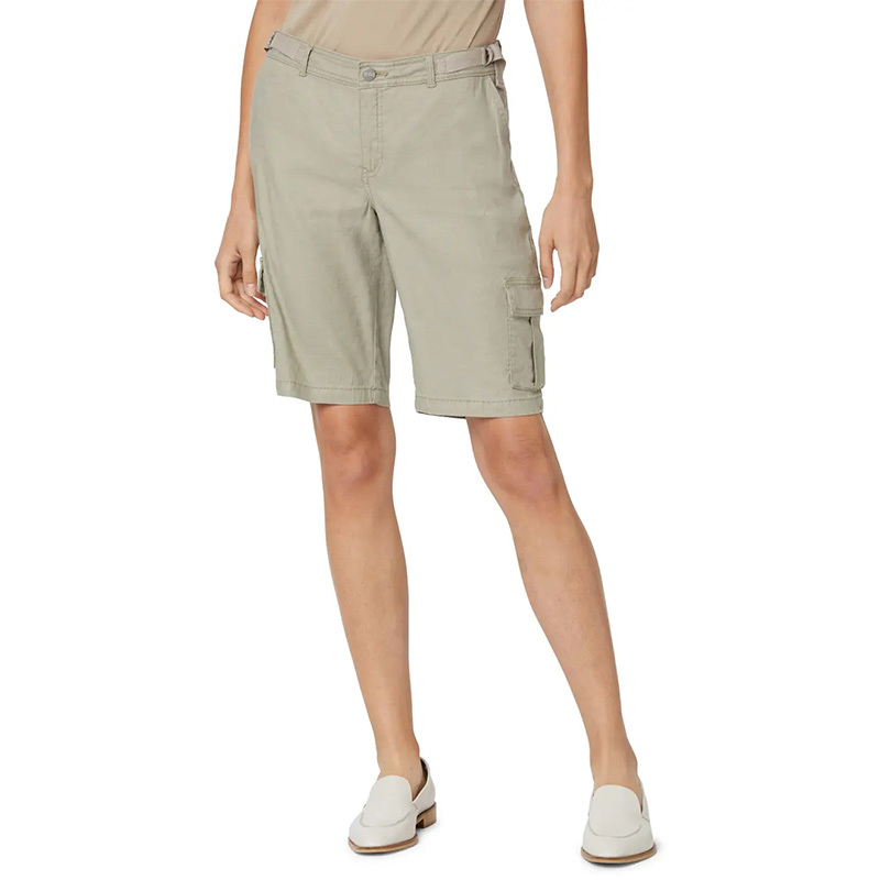 Women's cotton cargo bermuda shorts
