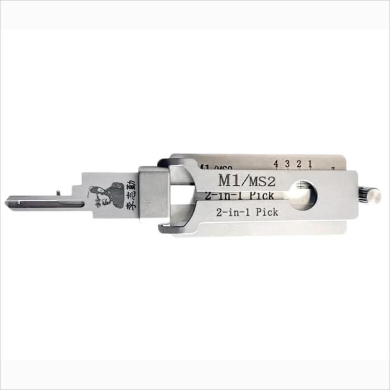 LISHI M1 MS2 2-in-1 Pick & Decoder Locksmith Tools Master Padlocks Keyway Tool