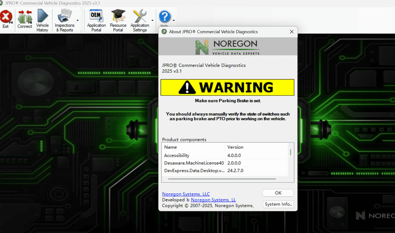 2025 V3 JPRO software screenshot