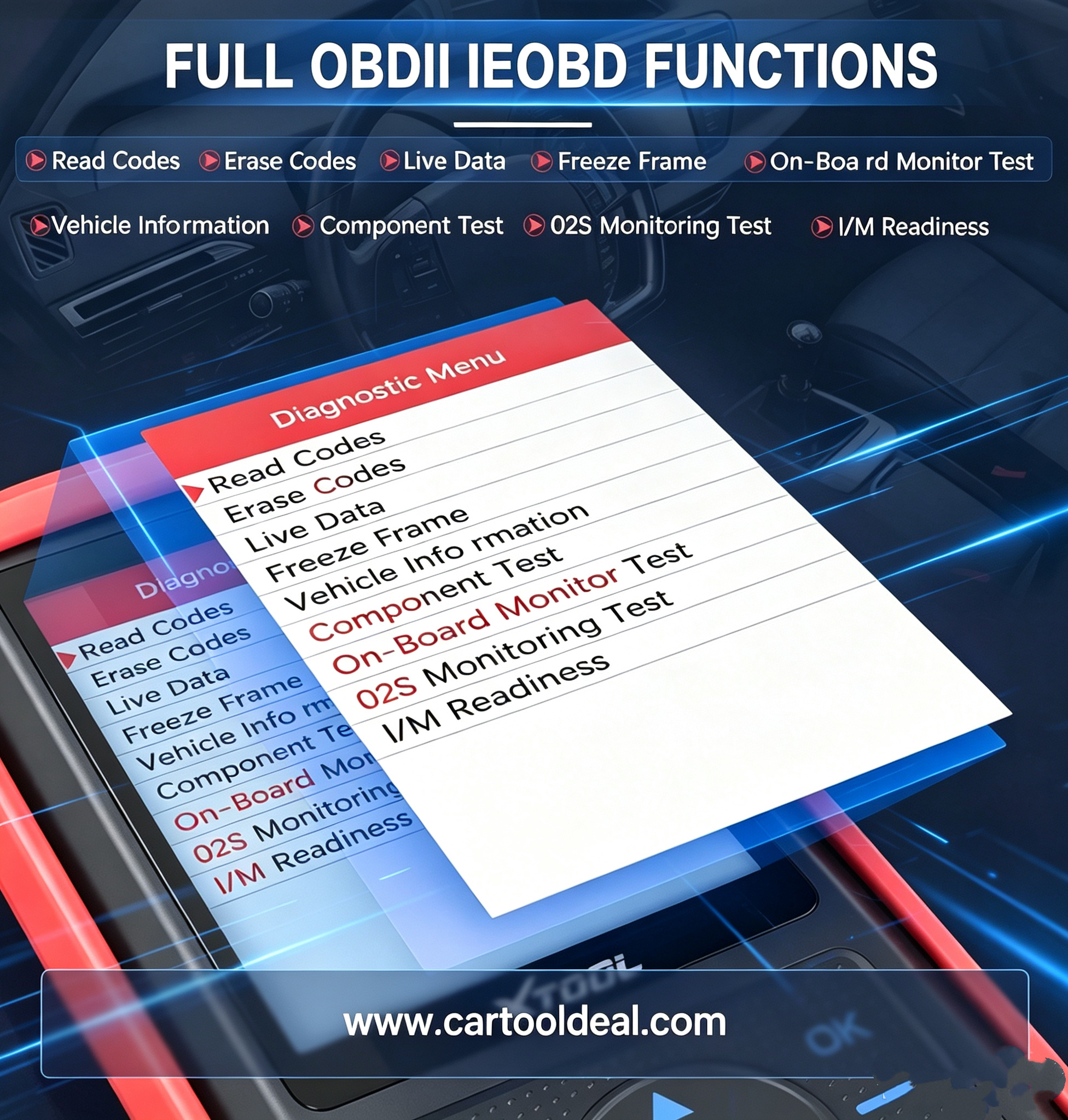 XTOOL X100 Pro3 Key Programmer Functions