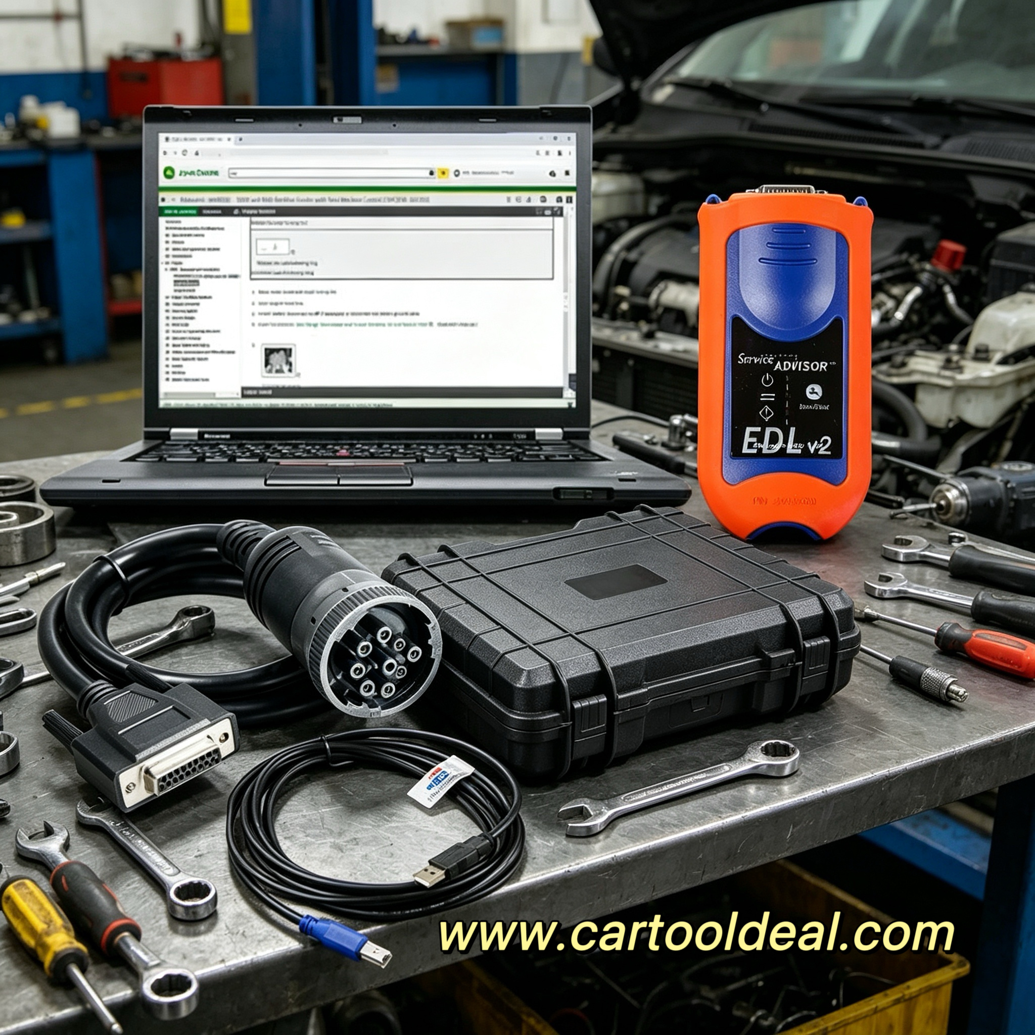 john deere service advisor edl diagnostic kit with laptop
