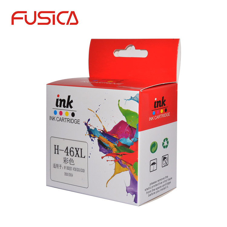 FUSICA Factory Wholesale Compatible for HP Deskjet 2020hc 2520hc 2029 2529 4729 H46XL Ink Cartridge