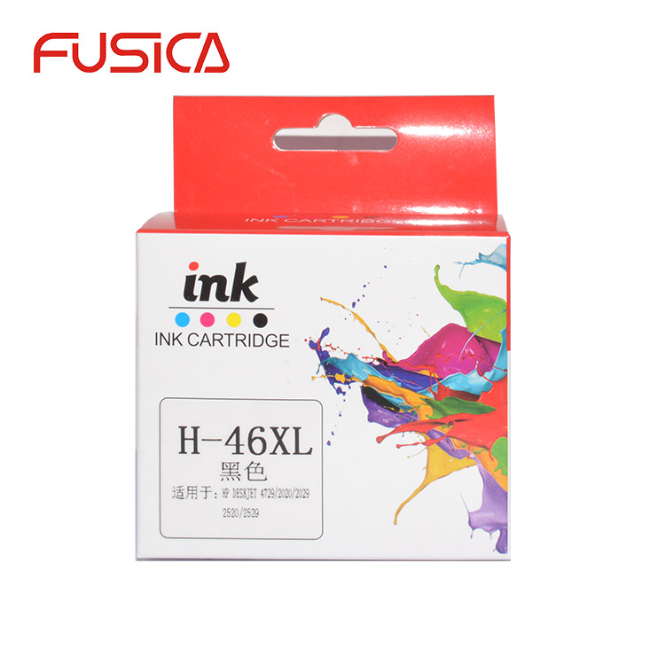 FUSICA Factory Wholesale Compatible for HP Deskjet 2020hc 2520hc 2029 2529 4729 H46XL Ink Cartridge