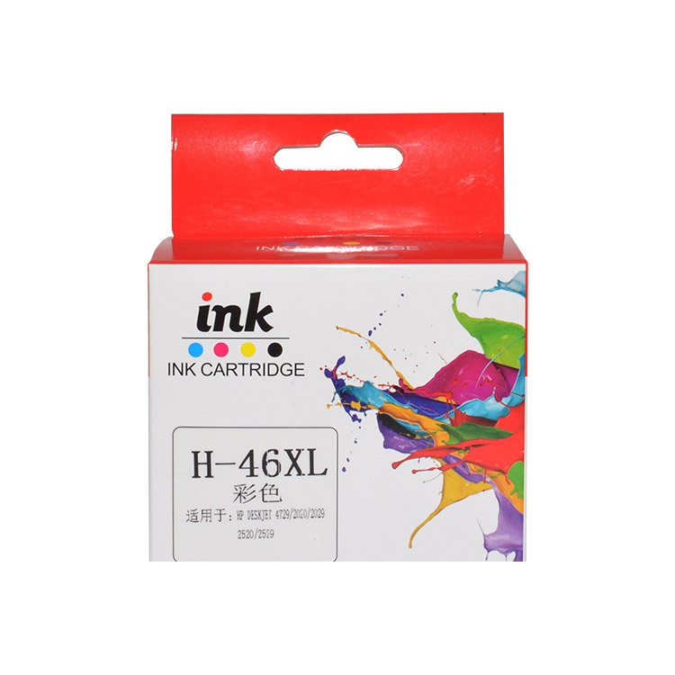 FUSICA Factory Wholesale Compatible for HP Deskjet 2020hc 2520hc 2029 2529 4729 H46XL Ink Cartridge