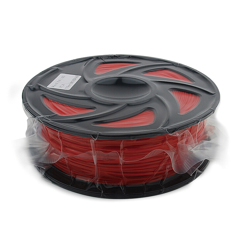 FUSICA 3d printer filament 1.75mm PLA 1kg good quality compatible remanufactured with spool Red