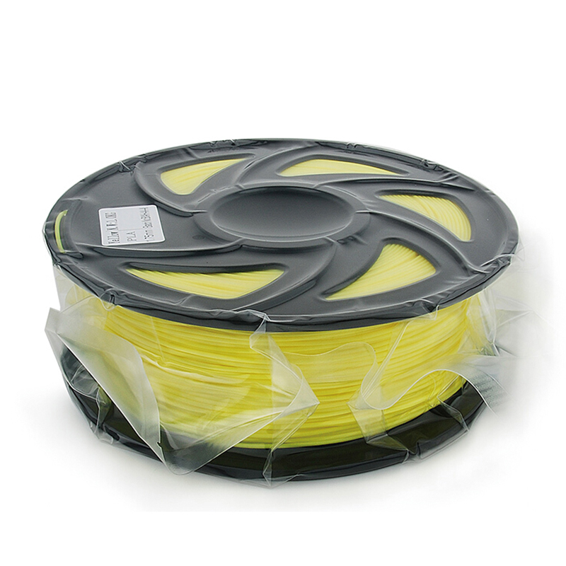 FUSICA 3d printer filament 1.75mm PLA 1kg high quality Wholesale with spool Yellow