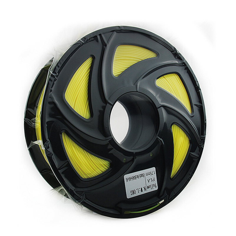 FUSICA 3d printer filament 1.75mm PLA 1kg high quality Wholesale with spool Yellow