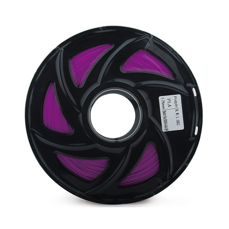 FUSICA 3d printer filament 1.75mm PLA 1kg good quality compatible refillable with spool Purple