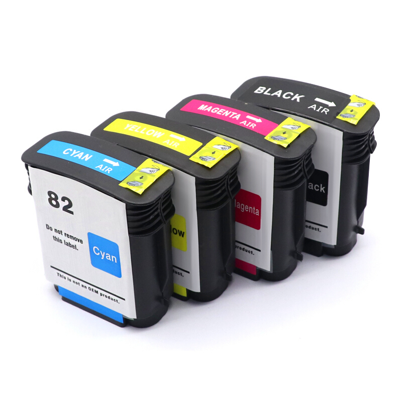 FUSICA hotsale ink cartridge refillable ink tank 4 colors CH565A BK C4911A C4912A C4913A C M Y for HP Designjet 10ps 120nr 20ps 500 500 Plus 500ps 50ps 510 800 800ps 815 820