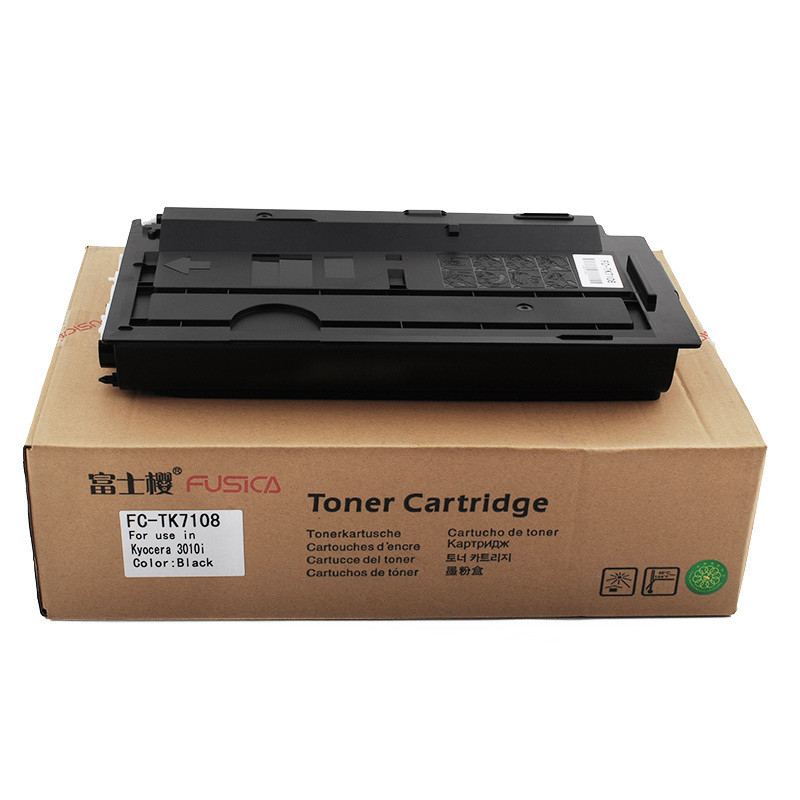 Fusica High Quality TK7108 black laser copier Toner Cartridge for TASKalfa3010i