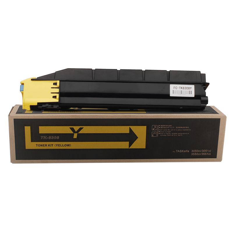 Fusica High Quality TK8308 BK/C/Y/M Color Laser Toner Cartridge for Kyocera TASKalfa3050ci/3550ci/3051ci/ 3551ci