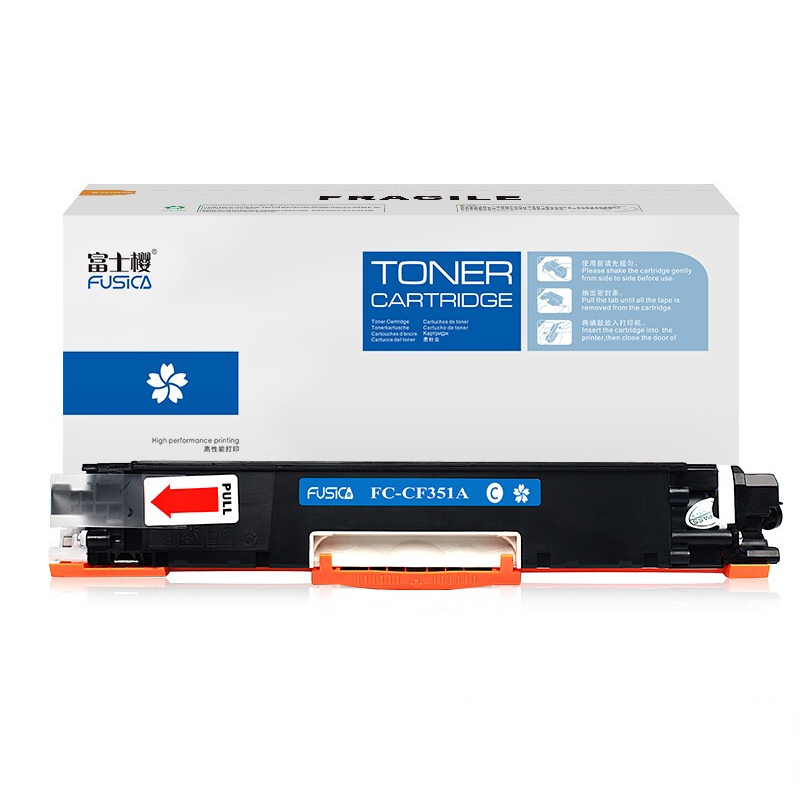 FUSICA Wholesale 130A Cyan Compatible Laser Printer Color Toner Cartridge CF350A CF351A CF352A CF353A MFP M176n/M177