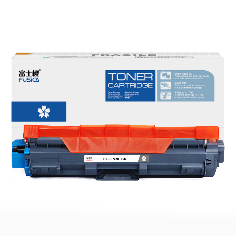 Fusica High Quality TN281 BK/C/Y/M Color Laser Toner Cartridge for DCP9020MFC9340/9140/HL3150cdn/3170cdw
