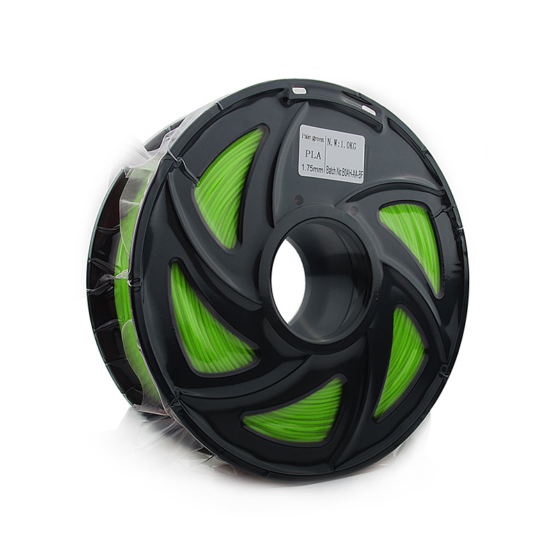FUSICA 3d printer filament 1.75mm PLA 1kg premium quality refillable with spool pale green