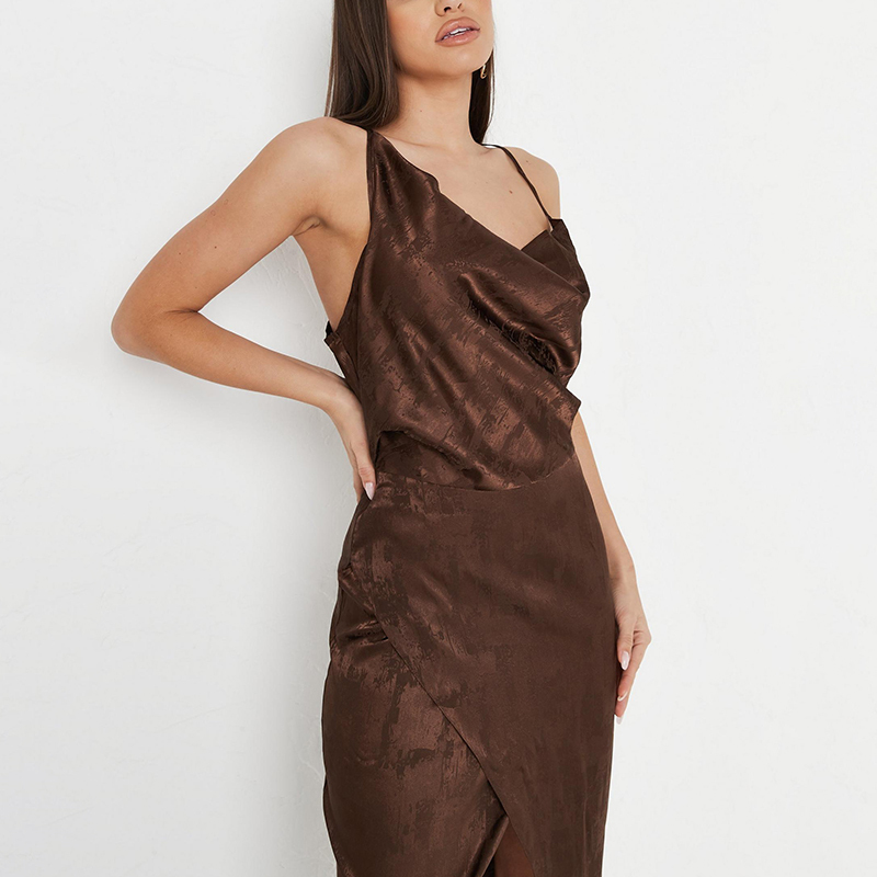 Chocolate midi dress