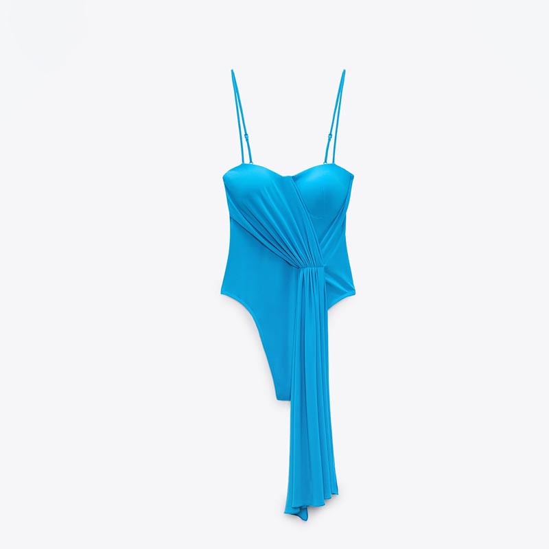 pleated bodysuit