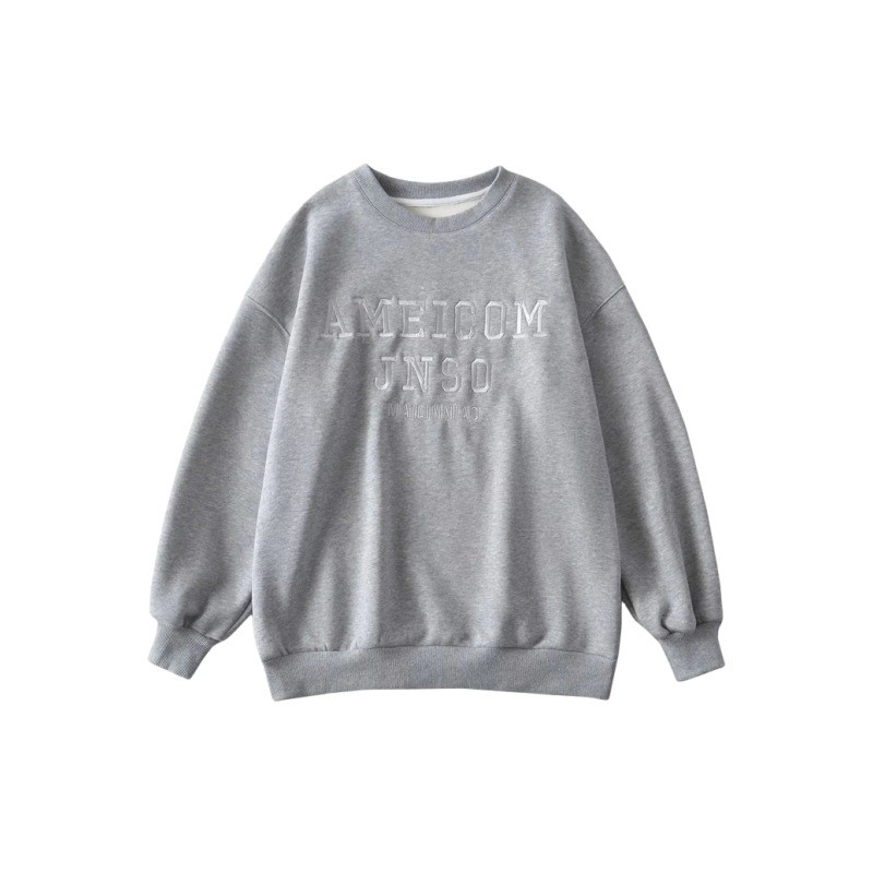 Letter Embroidered Sweater