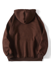 Hooded loose plush hoodie