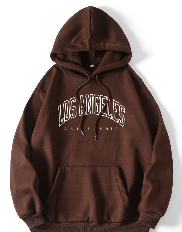 Hooded loose plush hoodie