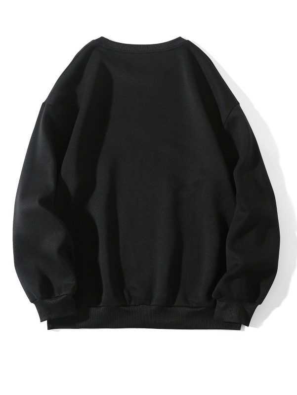 Round necked plush hoodie for women