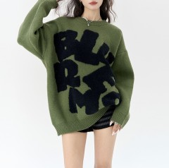 Lazy Knitted Sweater Female