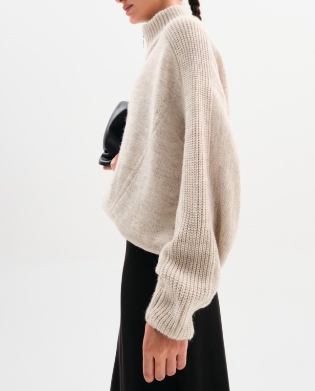 Knitted sweater jacket