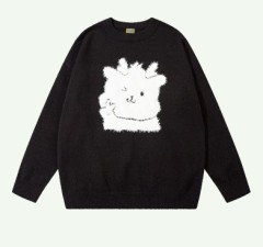 Cartoon autumn and winter couple knitted sweater