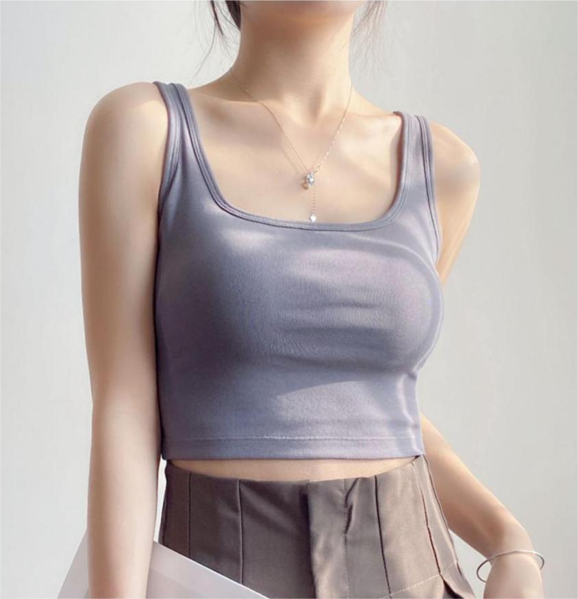 Wearing a camisole with a beautiful back top