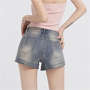 Millennium Ghost Horse Girl Denim Shorts