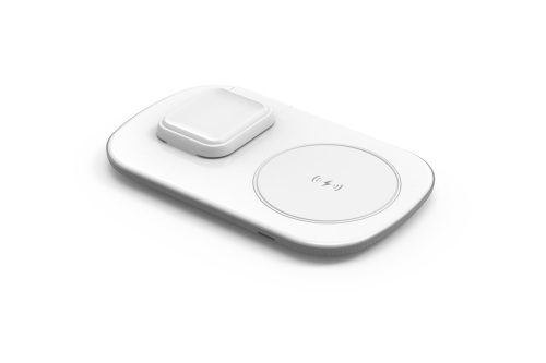 QI 10W 2 IN 1 WIRELESS CHARGING PAD