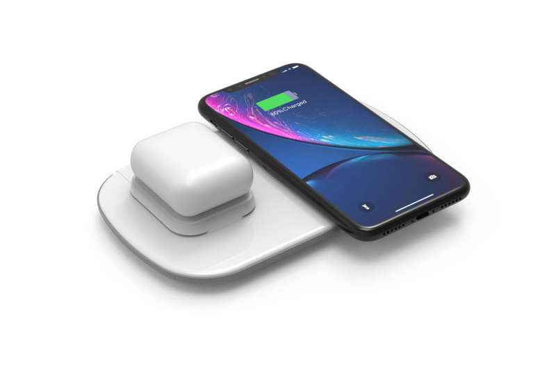 QI 10W 2 IN 1 WIRELESS CHARGING PAD