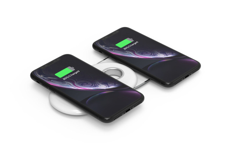 QI DUAL 10W 2 IN 1 WIRELESS CHARGING PAD