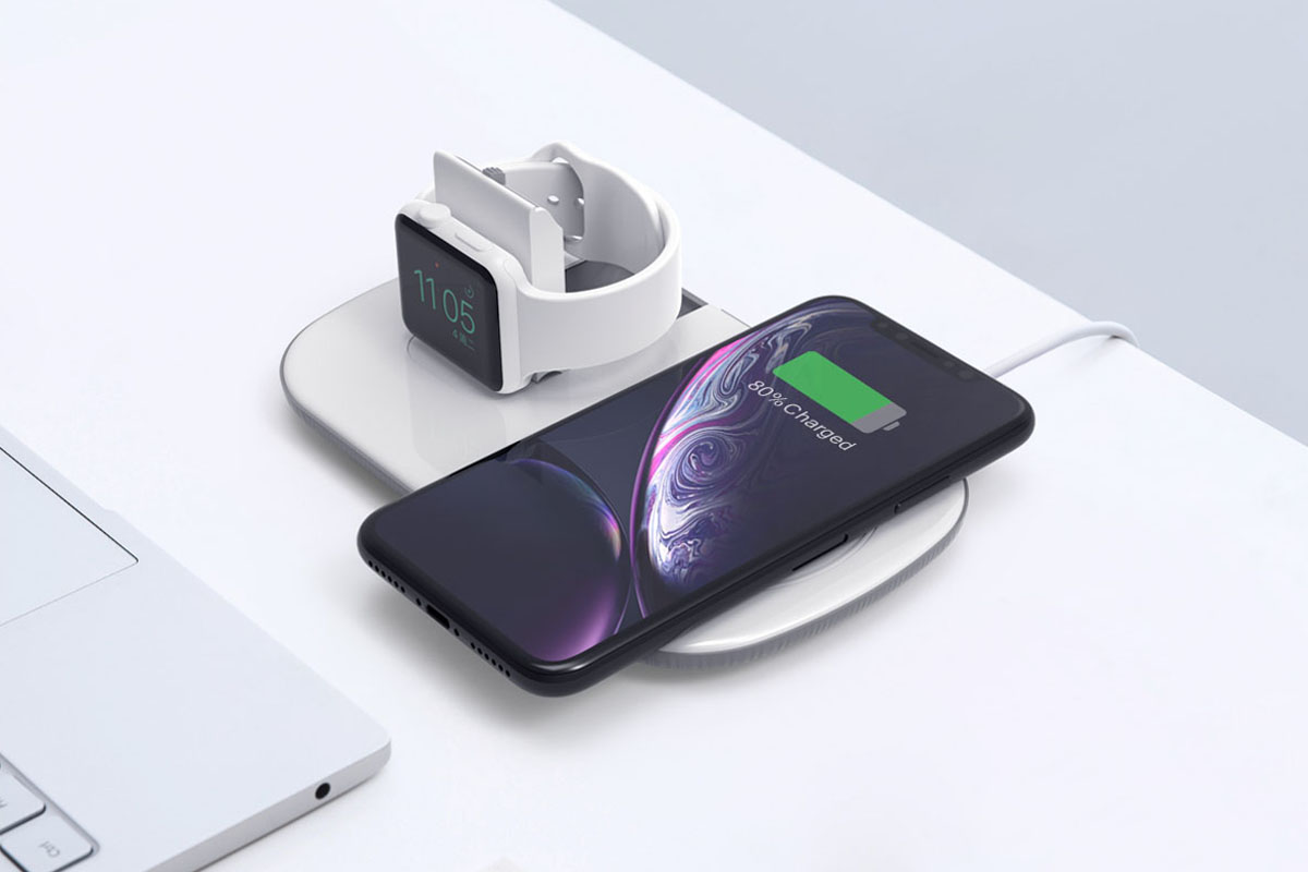 QI 10W 2 IN 1 WIRELESS CHARGING PAD