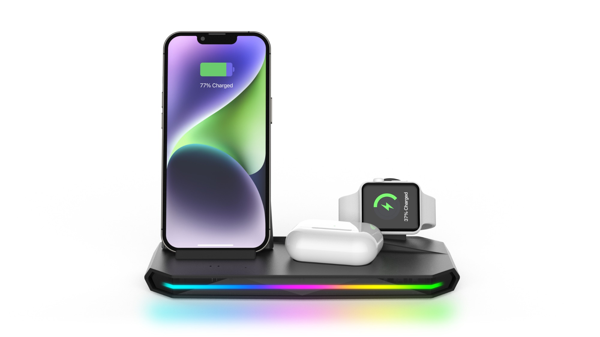3 IN 1 GAMING SOUND PICKUP RGB WIRELESS CHARGER