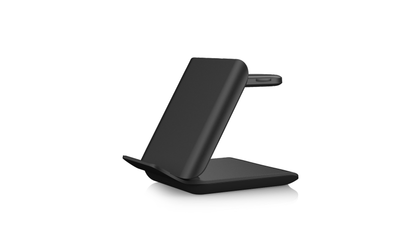 Foldable 2-in-1 Mini Fast Wireless Charging Stand