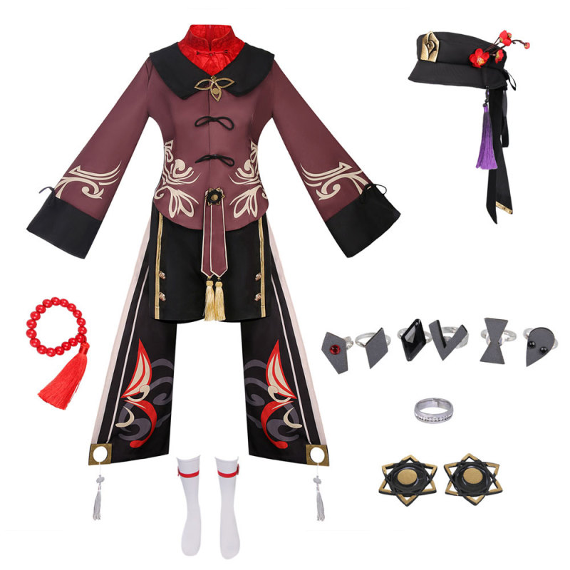 Adults Kids Genshin Impact Hu Tao Cosplay Costume