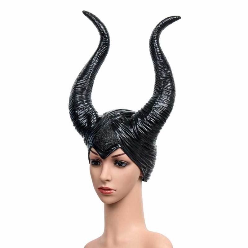 Maleficent Angelina Jolie Horns Hats Mask for Adult
