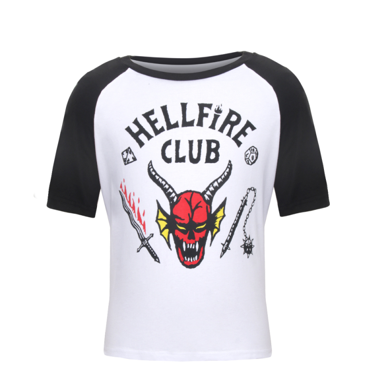 Adults Kids Stranger Things Season 4 Hellfire Club T-Shirt Short Sleeve