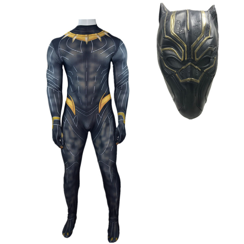 Erik Killmonger Costume Adult Kids -Black Panther: Wakanda Forever T'Challa