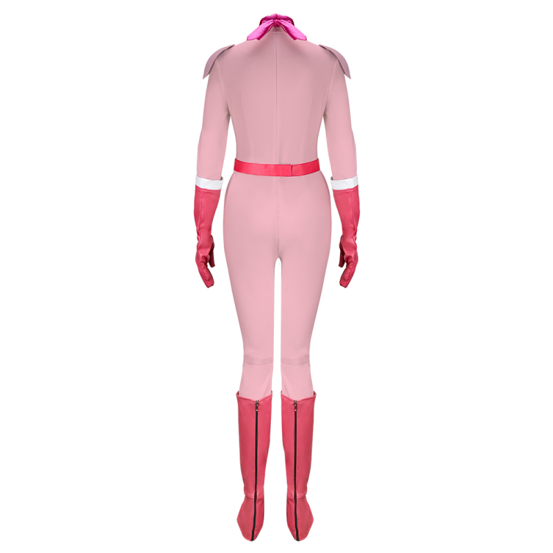 The Super Mario Bros. Movie Princess Peach Costume Pink Jumpsuit Cosplay