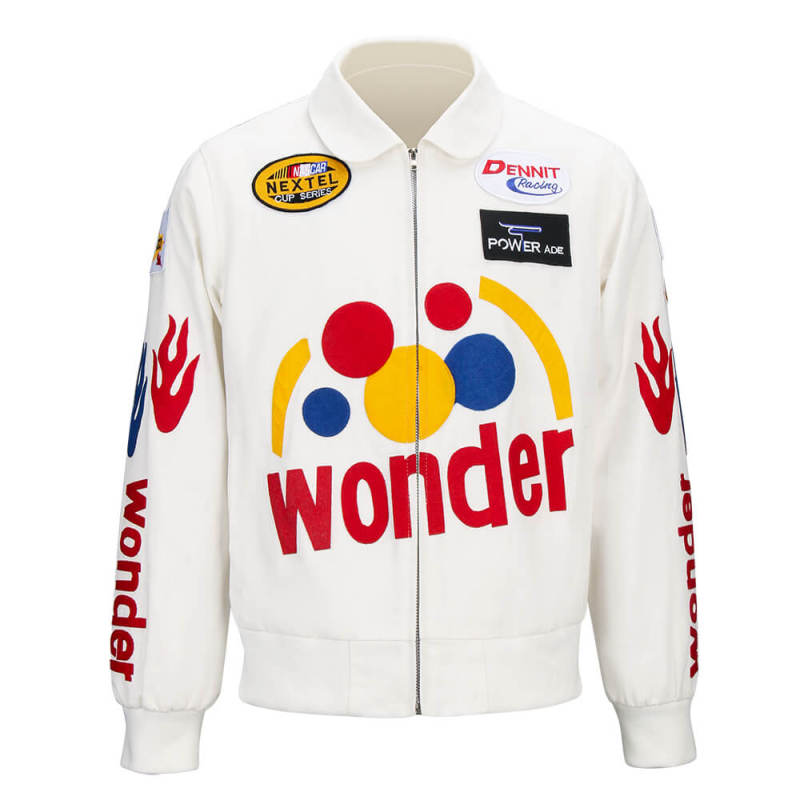 Ricky Bobby Wonder White Jacket Racing Costume Talladega Nights