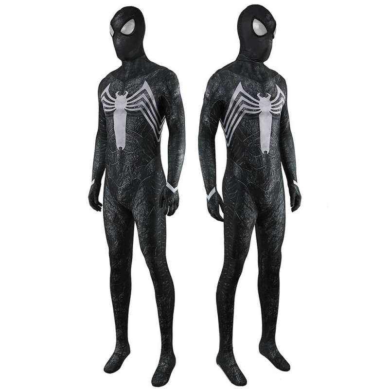 Spider-Man 2 Symbiote Suit Peter Parker Cosplay Costume