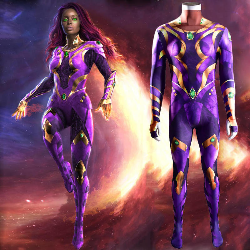 Titans Season 3 Starfire Cosplay Jumpsuit Costume