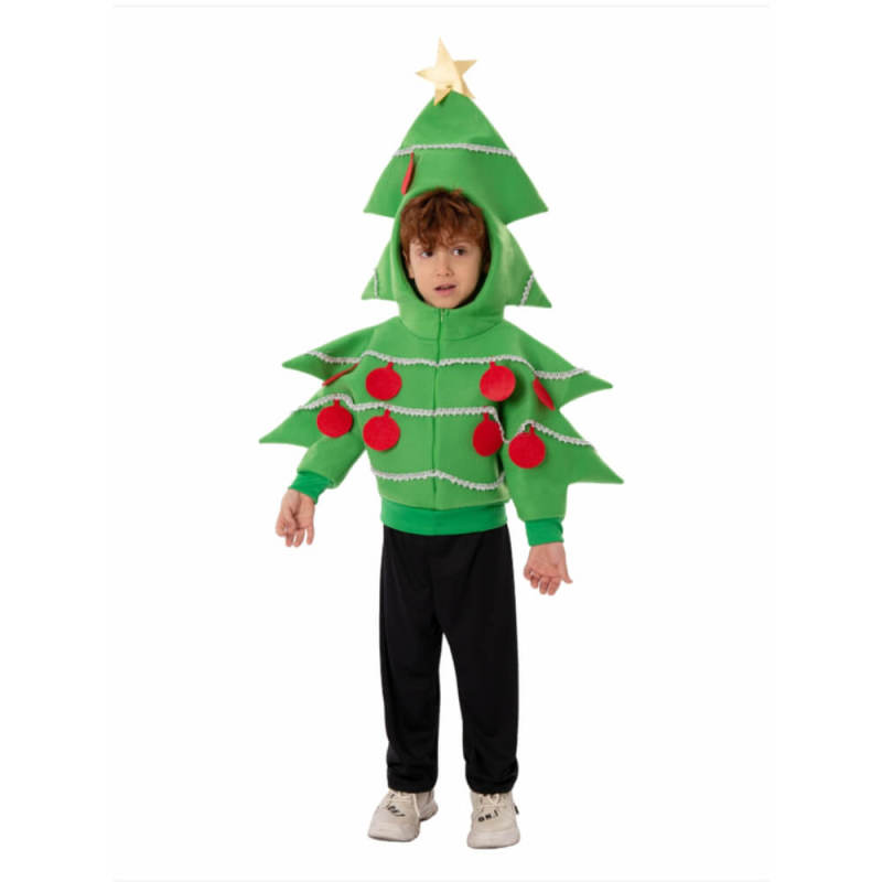 Kids Christmas Tree Jacket Party Cosplay Costume