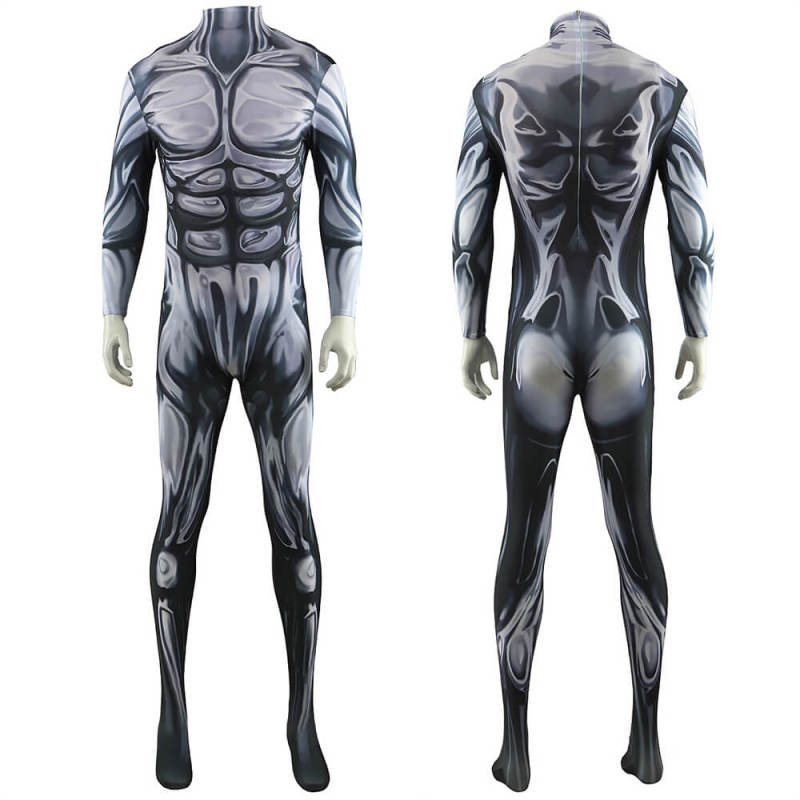 Marvel Silver Surfer Cosplay Costume Bodysuit